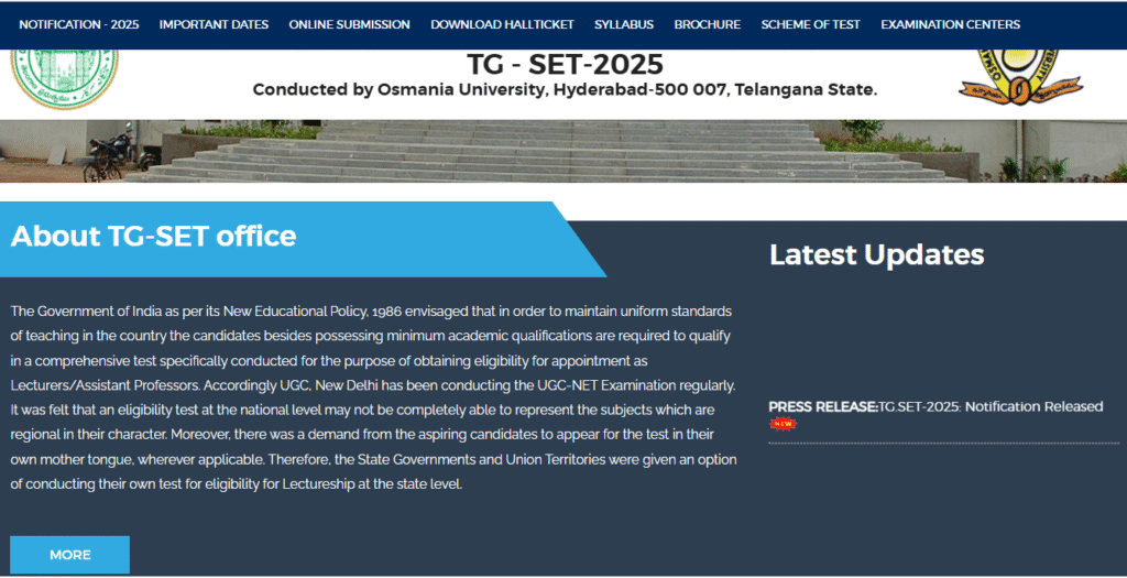 Telangana SET 2025: Notification, Application Form, Exam Date - తెలంగాణ SET 2025: నోటిఫికేషన్, అప్లికేషన్ ఫారం, పరీక్ష తేదీ
