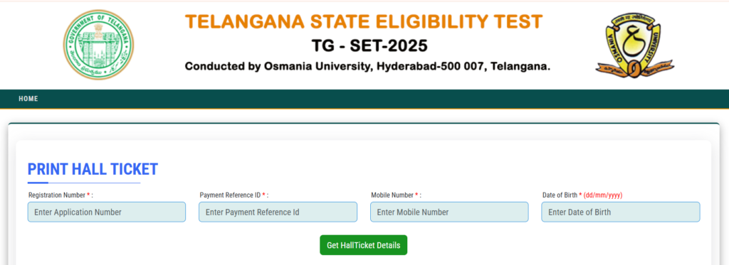 Telangana SET 2025 Hall Tickets Released – తెలంగాణ SET 2025 హాల్ టికెట్లు విడుదల