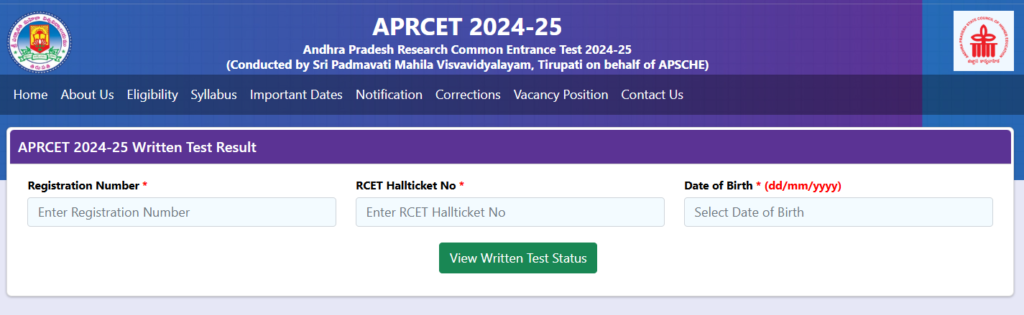 APRCET 2024-25 Results Released – ఏపీఆర్‌సీఈటీ 2024-25 ఫలితాలు విడుదల