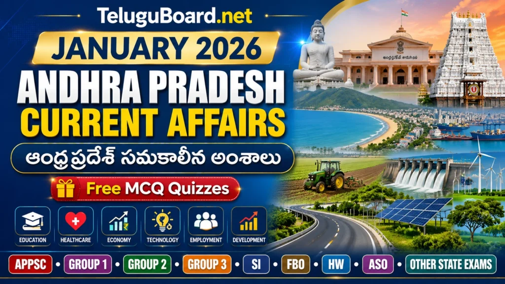 January 2026 Andhra Pradesh Current Affairs in English and Telugu | జనవరి 2026 ఆంధ్రప్రదేశ్ సమకాలీన అంశాలు