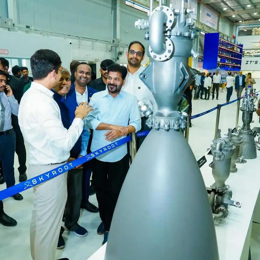 Skyroot Aerospace’s Vikram-1: India’s First Privately Developed Orbital Rocket Flagged Off by CM Revanth Reddy - స్కైరూట్ ఎరోస్పేస్ విక్రమ్-1: భారతదేశం మొదటి ప్రైవేట్ ఆర్బిటల్ రాకెట్‌ను సీఎం రేవంత్ రెడ్డి ఫ్లాగ్ ఆఫ్ చేశారు