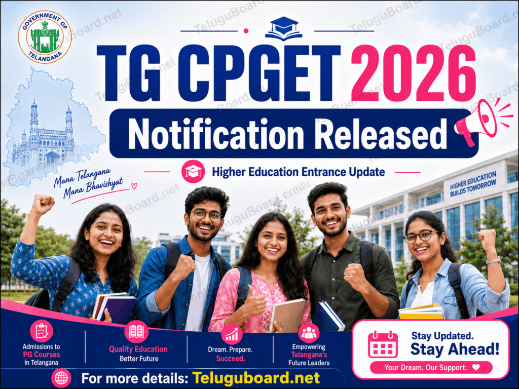 TG CPGET 2026 Notification Released - TeluguBoard.net