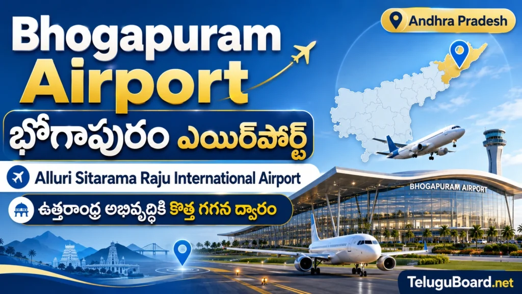 Bhogapuram Airport Alluri Sitarama Raju International Airport in Andhra Pradesh near Visakhapatnam and Vizianagaram on TeluguBoard.net